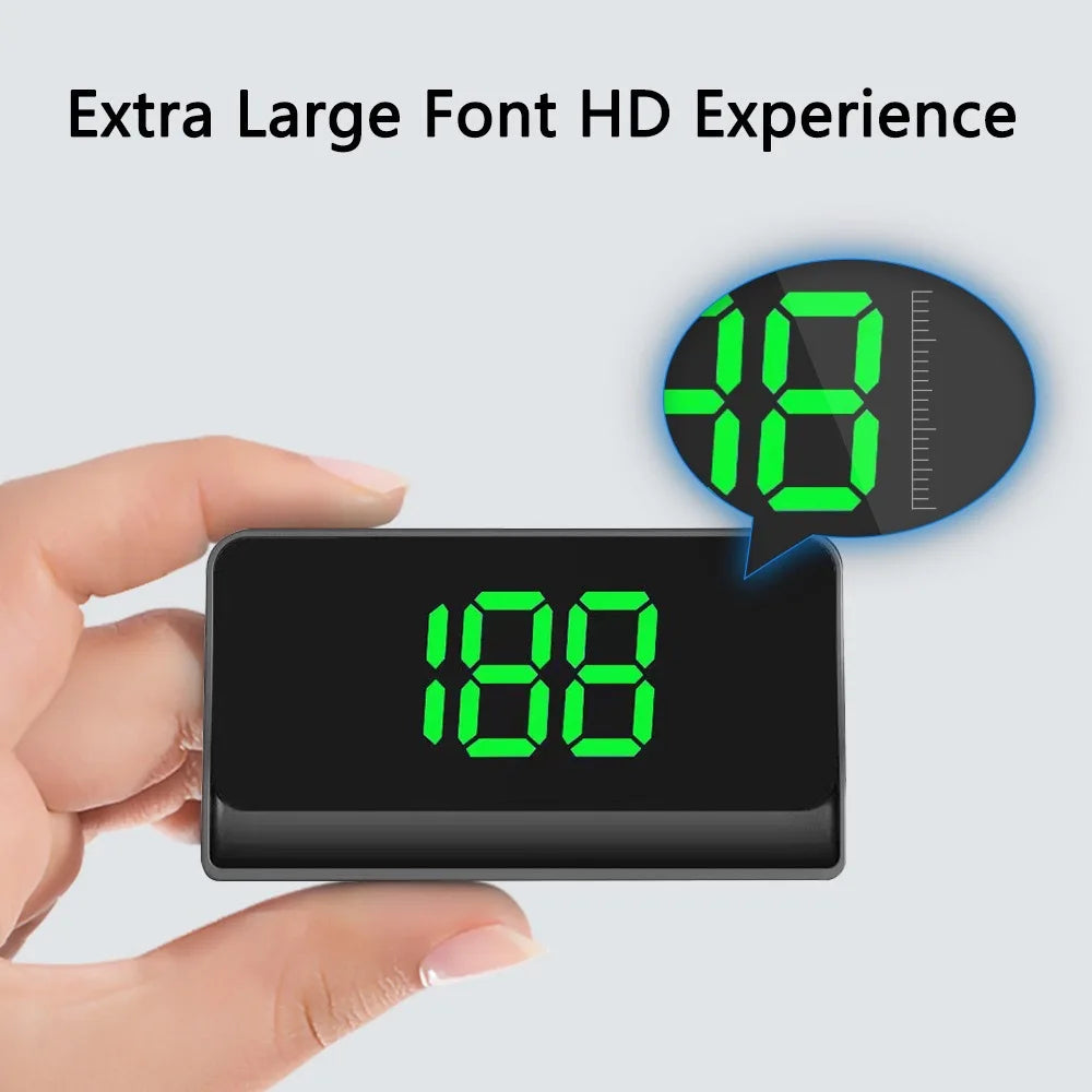 Car Speedometer HUD GPS Head Up Display KM/H MPH Digital Speed Meter Windshield Projector Plug&Play Auto Electronics Accessories