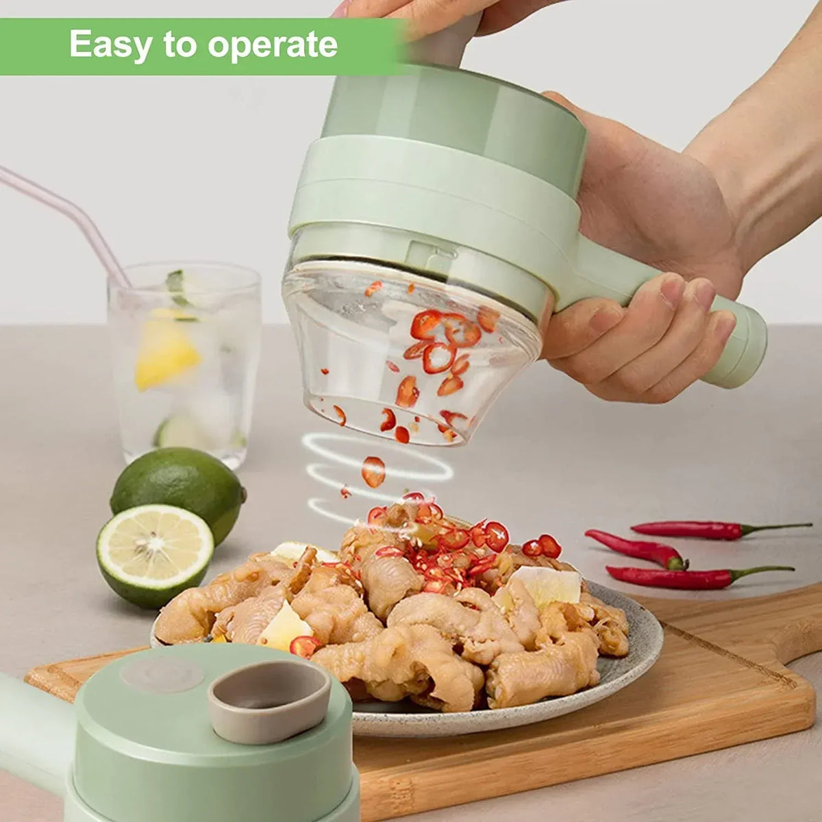 Multifunctional Food Chopper Compact Durable And Easy To Use Kitchen Tool