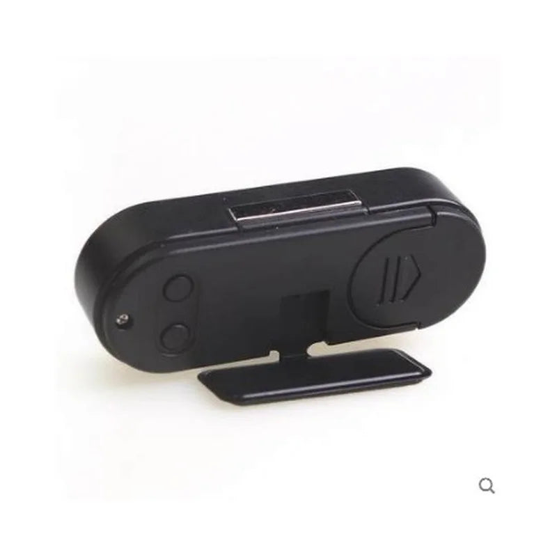 Mini Car Digital Clock LED Backlight Time Temperature Display Adjustable Angle
