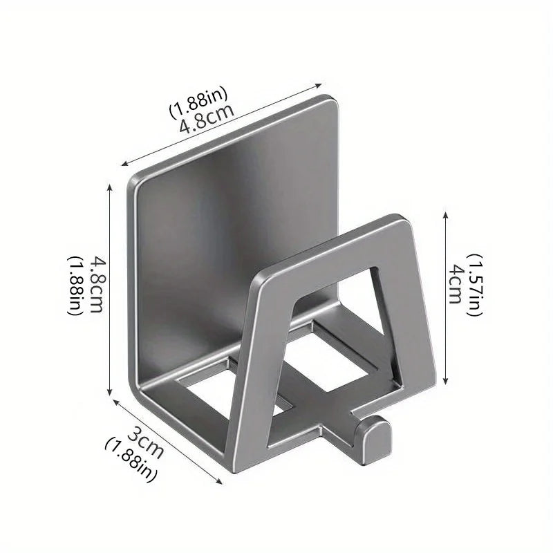 Stainless Steel Sponge Holder Self Adhesive Sink Drain Drying Sponges Racks Shelf Kitchen Storage Wall Holders Organizer